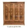 Tủ quần áo gỗ hương xám MS 1964 3 tu quan ao go huong xam 1964