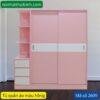 Tủ quần áo màu hồng MS 2609 2 tu quan ao mau hong 2509