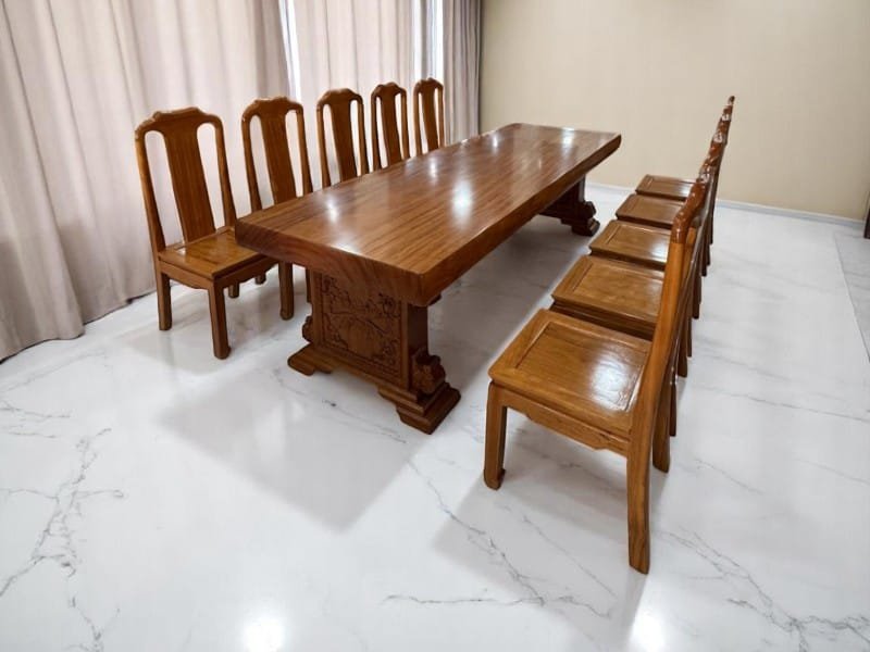 6 bí quyết bàn ăn gỗ cho không gian hiện đại và sang trọng 5 Bí quyết bàn ăn gỗ cho không gian hiện đại