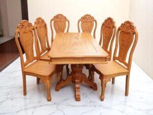 Gợi ý bàn ăn gỗ cho gia đình đông người