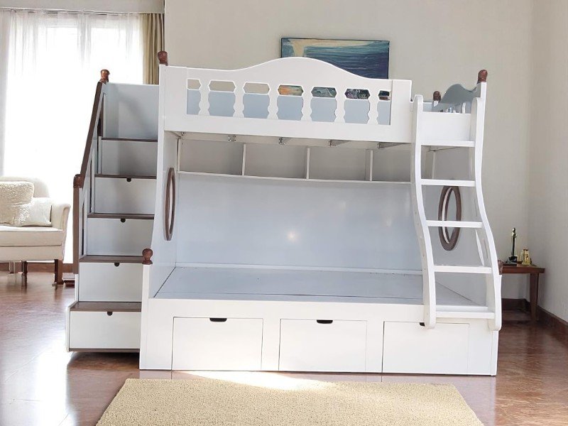 8 lợi ích khi dùng giường tầng gỗ trong gia đình hiện đại 3 Lợi ích khi dùng giường tầng gỗ