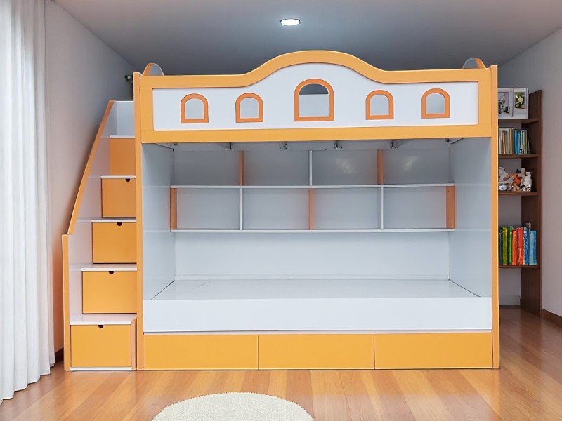 8 lợi ích khi dùng giường tầng gỗ trong gia đình hiện đại 1 Lợi ích khi dùng giường tầng gỗ
