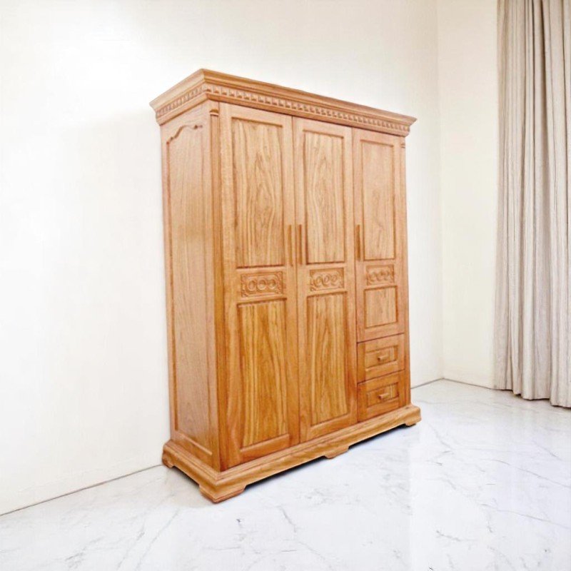 Tủ quần áo có nhiều ngăn kéo đựng đồ tiện lợi