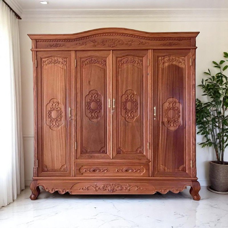 Tủ quần áo có nhiều ngăn kéo đựng đồ tiện lợi