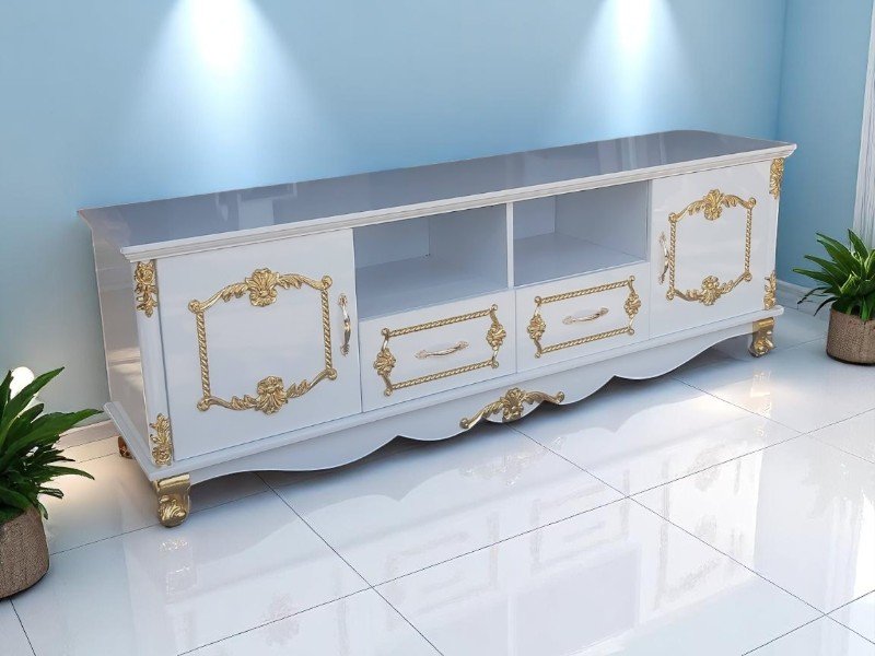 4 Cách làm mới mặt kệ tivi 3 4 Cách làm mới mặt kệ tivi