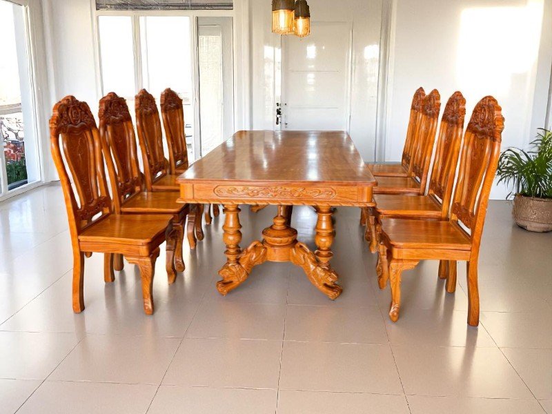 4 cách làm mới mặt bàn ăn gỗ 1 4 cách làm mới mặt bàn ăn gỗ