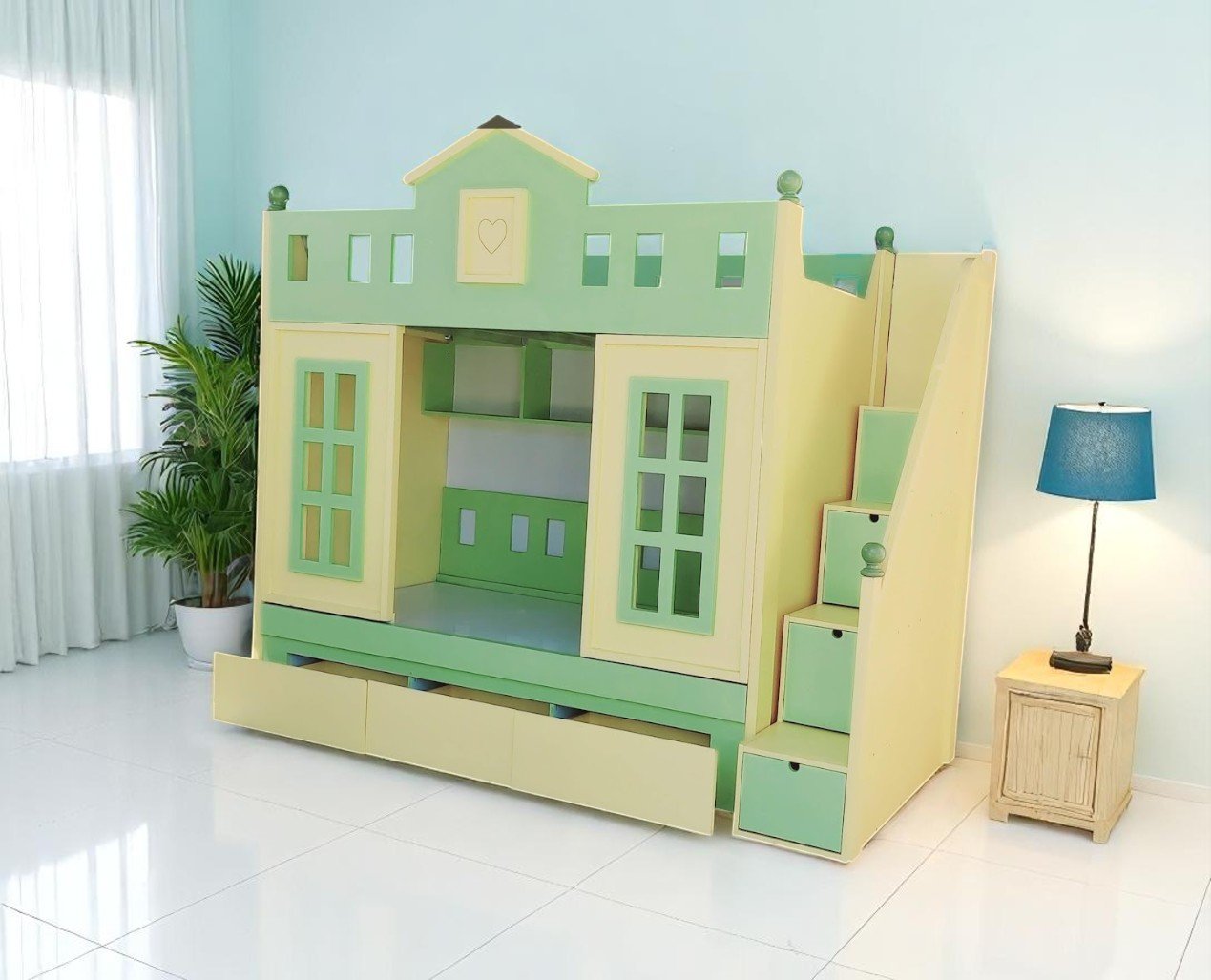 5 mẹo tiết kiệm diện tích với giường tầng - Giải pháp tối ưu cho không gian nhỏ 1 5 mẹo tiết kiệm diện tích với giường tầng