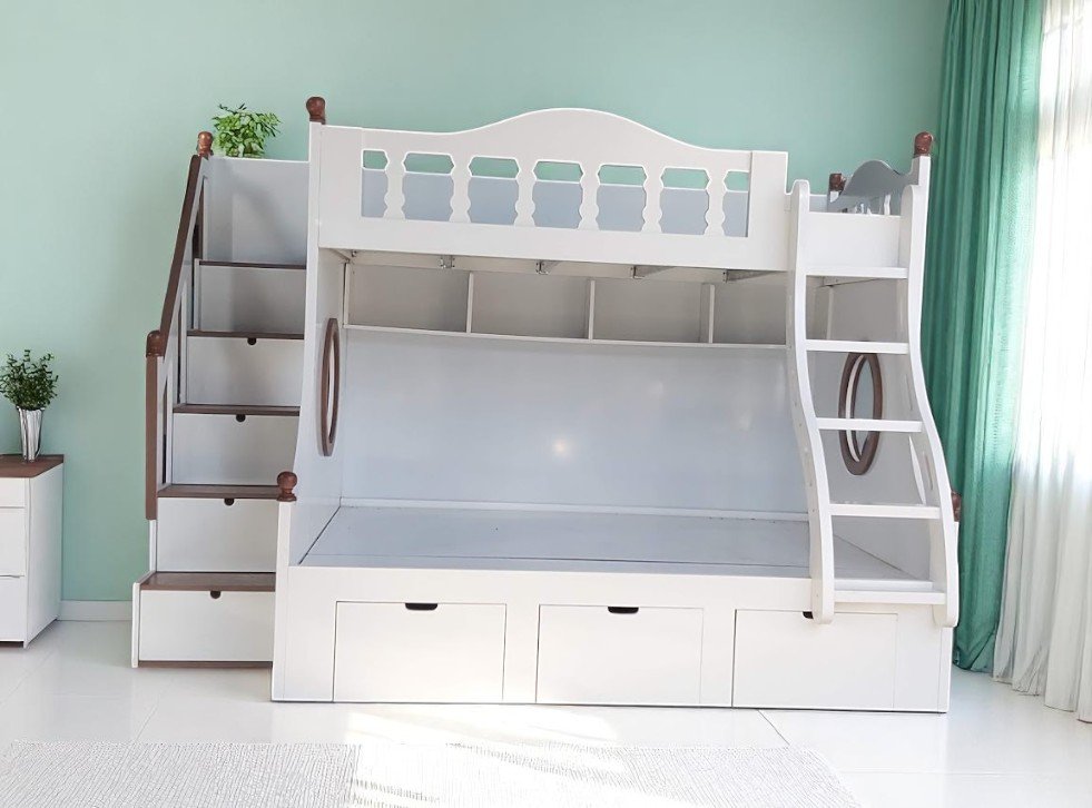6 lợi ích khi dùng giường tầng trẻ em - Tạo không gian sống thú vị và tiện nghi 3 6 lợi ích khi dùng giường tầng trẻ em
