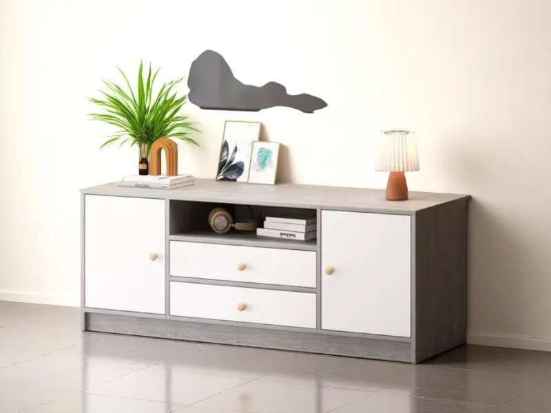 Cách bố trí đèn cho kệ tivi