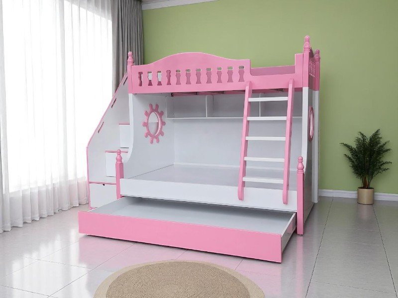Giường tầng 3 tầng cho gia đình đông người 3 Giường tầng 3 tầng cho gia đình