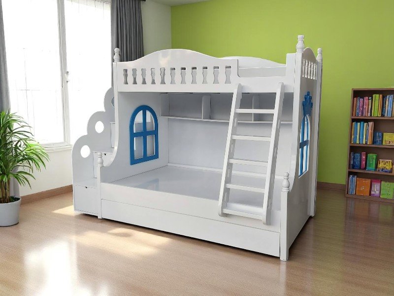 Giường tầng 3 tầng cho gia đình đông người 8 Giường tầng 3 tầng cho gia đình