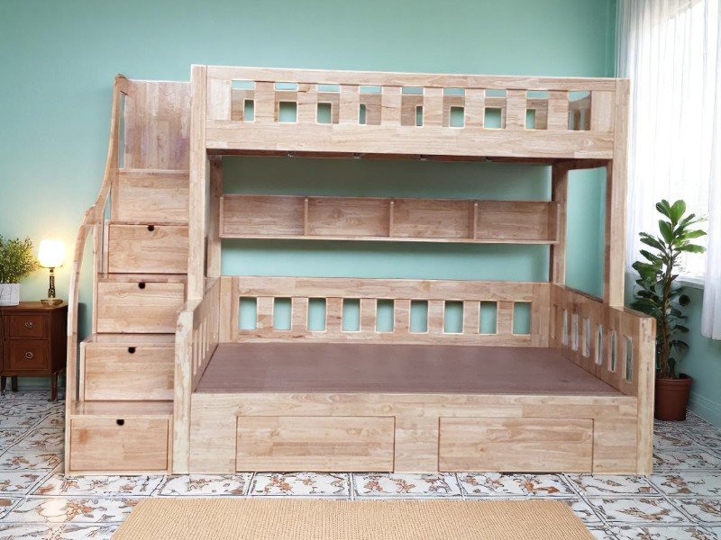 5 ưu điểm nổi bật của giường tầng gỗ sồi tự nhiên 4 Giường tầng gỗ sồi tự nhiên