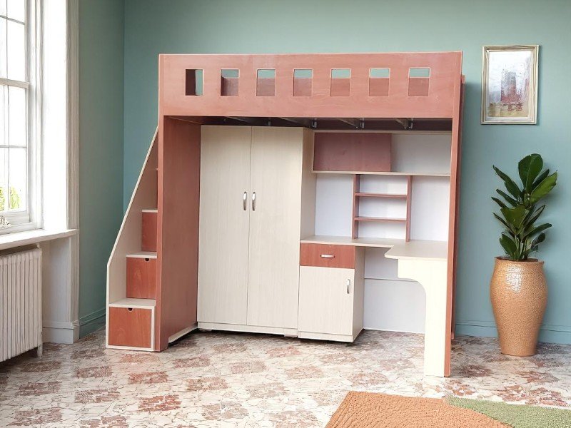 5 ý tưởng thiết kế giường tầng thông minh cho bé gái 5 Giường tầng thông minh cho bé gái