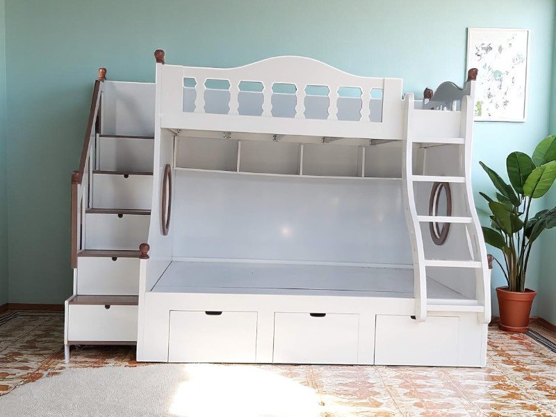5 ý tưởng thiết kế giường tầng thông minh cho bé gái 2 Giường tầng thông minh cho bé gái