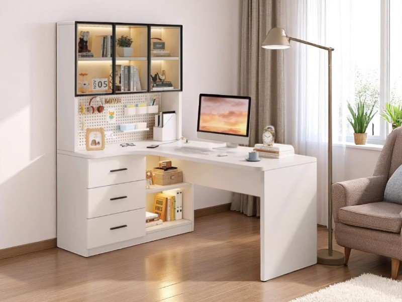 6 kiểu bàn làm việc tối ưu không gian hiện đại 4 Kiểu bàn làm việc tối ưu không gian