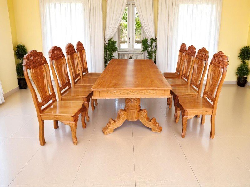 5 lợi ích bàn ăn gỗ tạo điểm nhấn nổi bật cho không gian 1 Lợi ích bàn ăn gỗ tạo điểm nhấn nổi bật