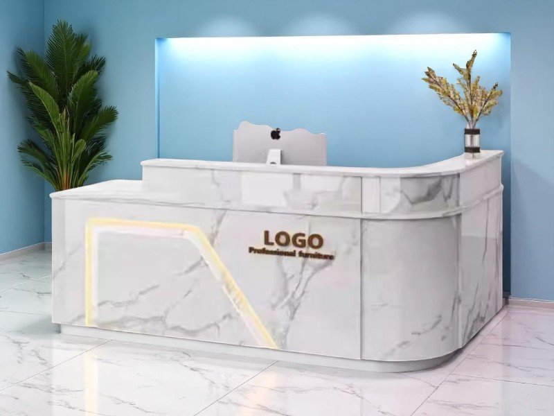 5 gợi ý chọn quầy tiếp tân nhỏ gọn giá rẻ cho không gian hẹp 2 Quầy tiếp tân nhỏ gọn giá rẻ