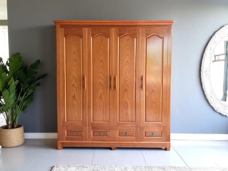 Tủ quần áo 4 cánh hiện đại giá rẻ 4 Tủ quần áo 4 cánh hiện đại giá rẻ