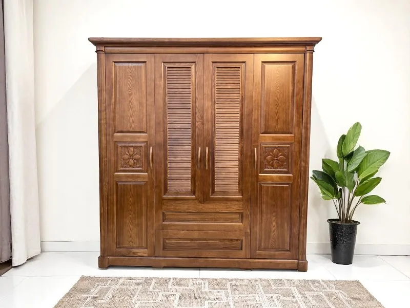 Tủ quần áo gỗ sồi chất lượng tốt