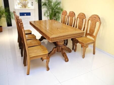 Xu hướng bàn ăn gỗ phù hợp phong thủy nhà