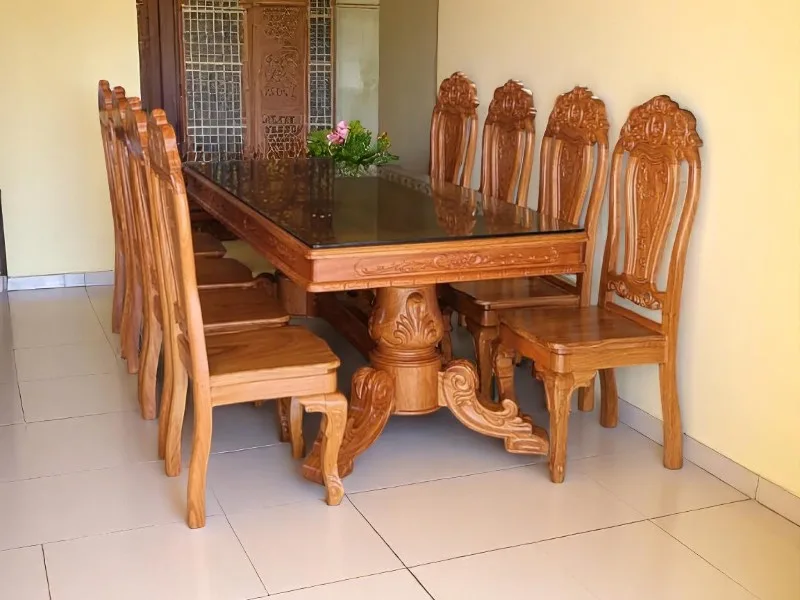 6 Xu Hướng Bàn Ăn Gỗ Phù Hợp Phong Thủy Nhà Thu Hút Tài Lộc 4 bàn ăn cao cấp