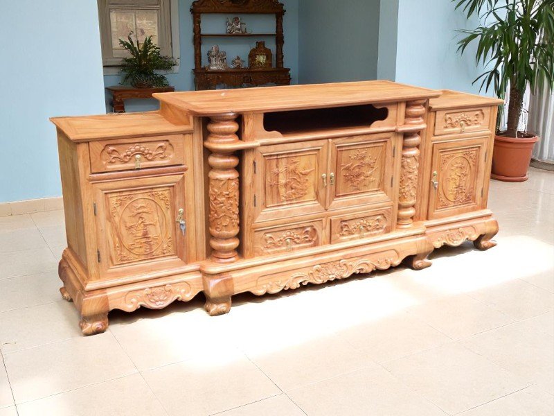 6 ý tưởng thiết kế kệ tivi sáng tạo cho không gian sống ấn tượng 2 Ý tưởng thiết kế kệ tivi sáng tạo