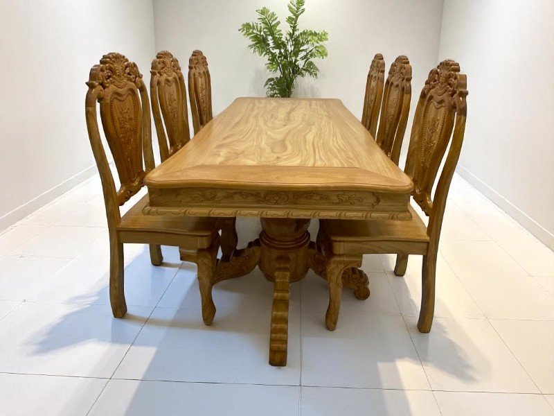 Bàn Ăn Gỗ Xoan Đào Tự Nhiên – Vẻ Đẹp Bền Lâu Với Thời Gian 3 Bàn Ăn Gỗ Xoan Đào Tự Nhiên – Vẻ Đẹp Bền Lâu Với Thời Gian