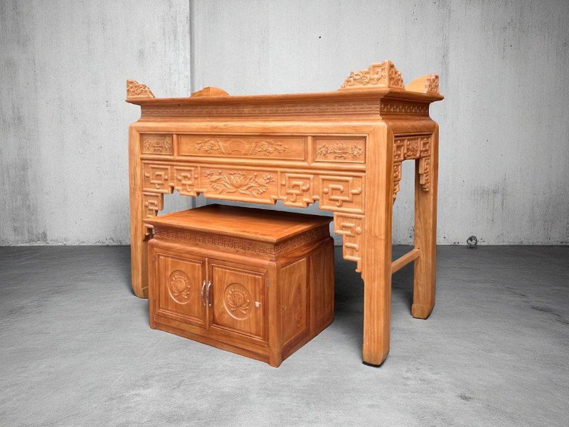 Bàn Thờ Chân Quỳ – Vẻ Đẹp Cổ Kính Mang Đậm Bản Sắc Dân Tộc 1 Bàn thờ chân quỳ
