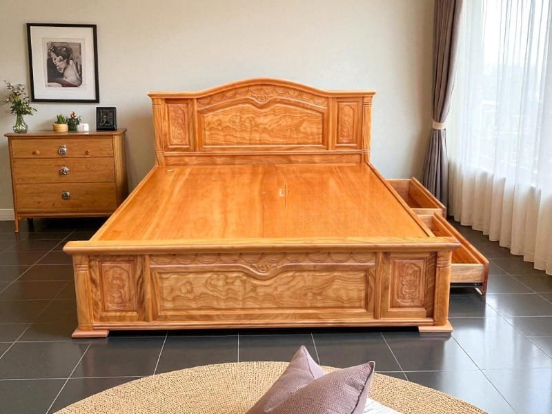 Giá Giường Gỗ Xoan Đào 1m8x2m – Cập Nhật Mới Nhất 4 Giá giường gỗ xoan đào 1m8x2m