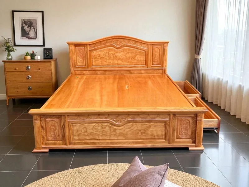 Giá Giường Gỗ Xoan Đào 1m8x2m – Cập Nhật Mới Nhất 5 Giá giường gỗ xoan đào 1m8x2m