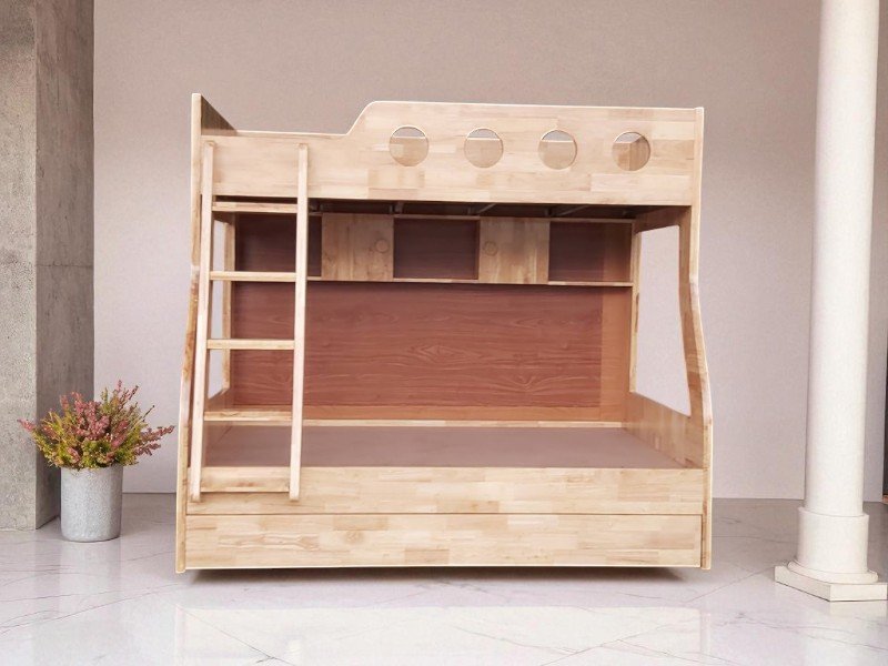 Giường 2 Tầng 1m6x2m Cho Không Gian Rộng Rãi 5 Giường 2 tầng 1m6x2m
