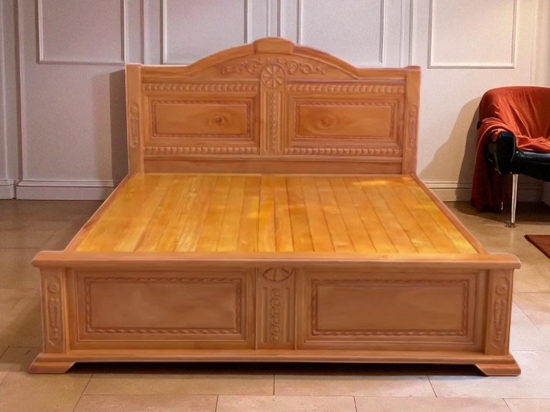 Giường Gỗ 1m2 X 2m Nhỏ Gọn Và Bền Đẹp 5 Giường gỗ 1m2 x 2m
