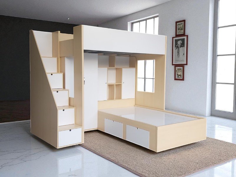 Giường gỗ 2 tầng người lớn