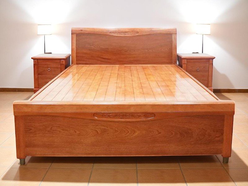 Giường Gỗ Xoan Đào – Sang Trọng, Bền Đẹp Theo Thời Gian 1 Giường gỗ xoan đào