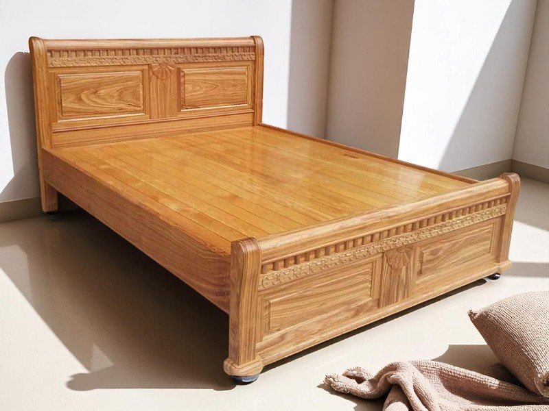 Giường Gỗ Xoan Đào – Sang Trọng, Bền Đẹp Theo Thời Gian 2 Giường gỗ xoan đào