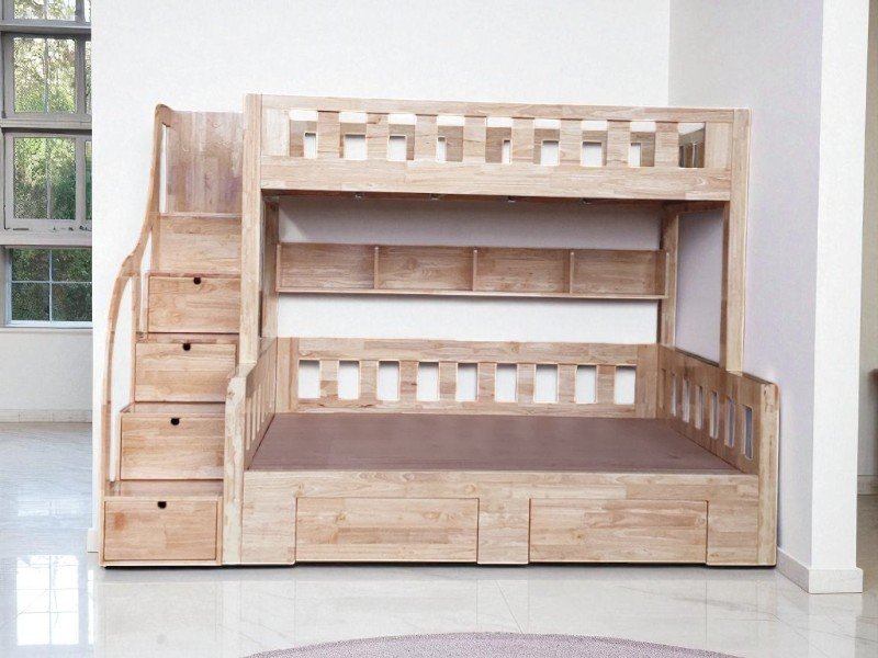 Giường Màu Hồng Cho Bé Gái Dễ Thương Như Cổ Tích 1 Giường màu hồng cho bé gái