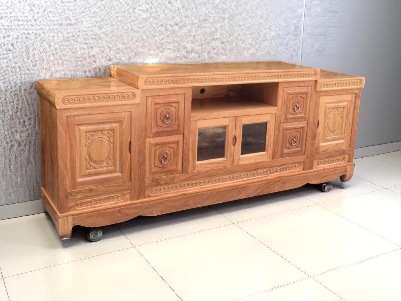 Kệ Tivi Gỗ Tự Nhiên Sang Trọng Và Bền Bỉ 1 Kệ tivi gỗ tự nhiên