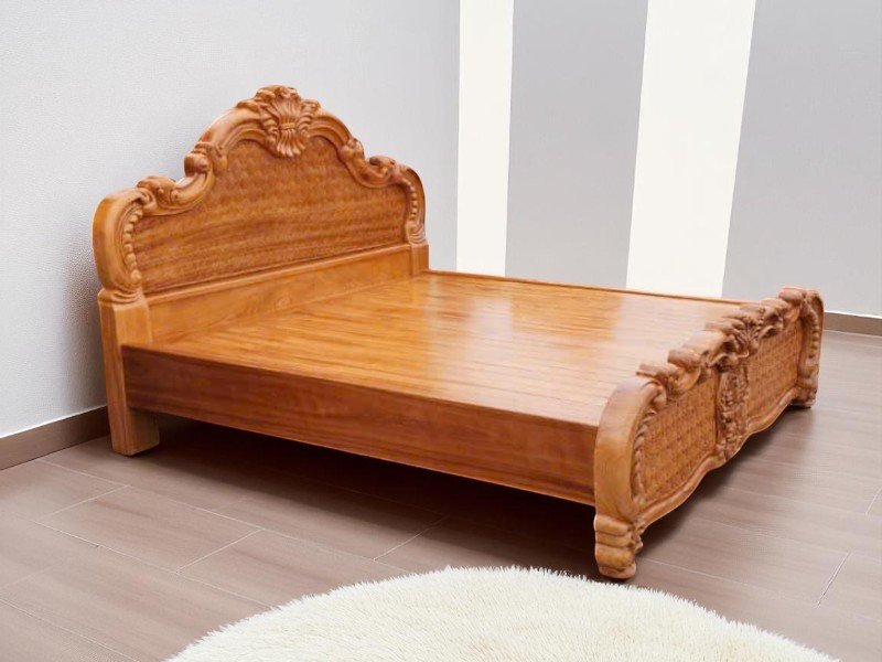 Mẫu Giường Gỗ Đơn Giản Đẹp Dành Cho Mọi Nhà 1 Mẫu giường gỗ đơn giản đẹp