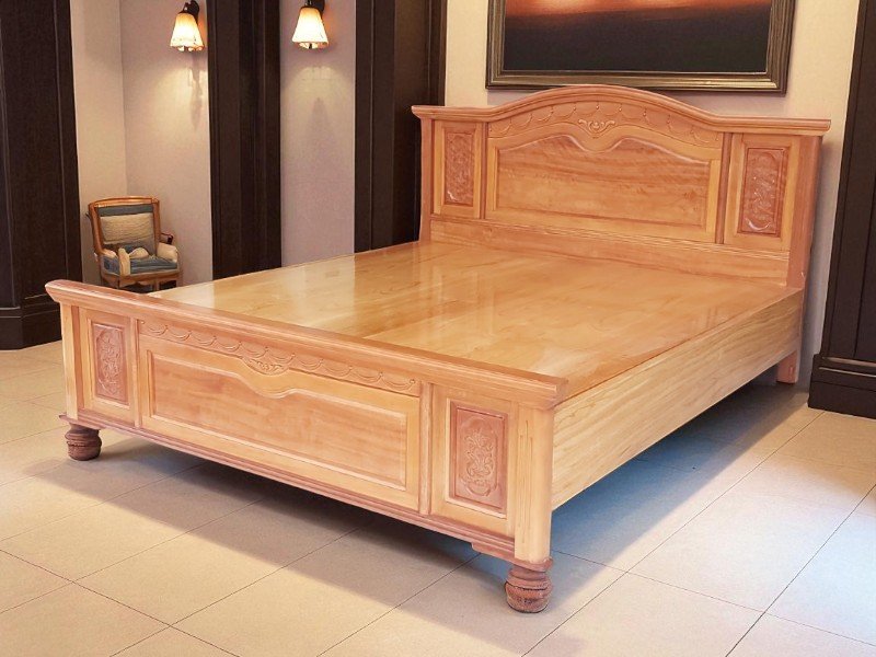 Mẫu giường hộp gỗ đẹp