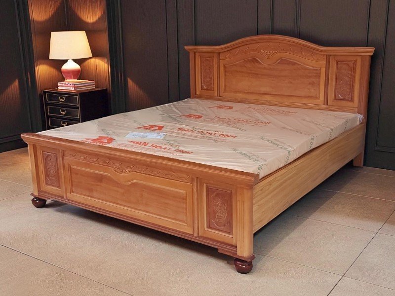 Mẫu giường hộp gỗ đẹp
