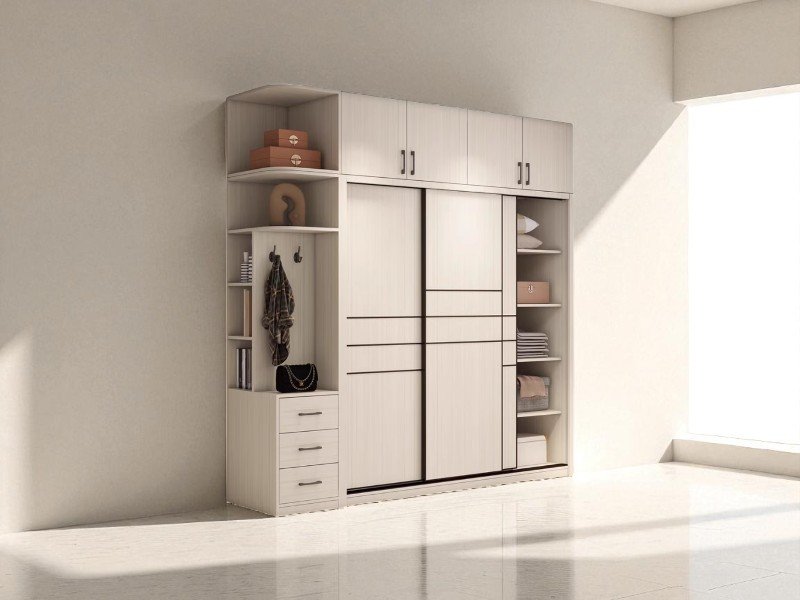 Mẫu Tủ Quần Áo 4 Buồng Hiện Đại Sang Trọng 1 Mẫu tủ quần áo 4 buồng hiện đại