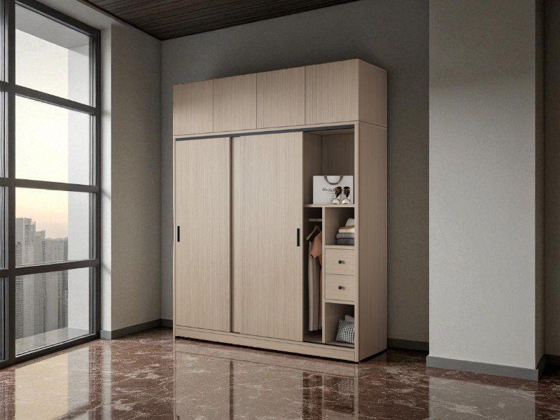 Mẫu Tủ Quần Áo Gỗ Tự Nhiên Bền Đẹp Hiện Đại 6 Mẫu tủ quần áo gỗ