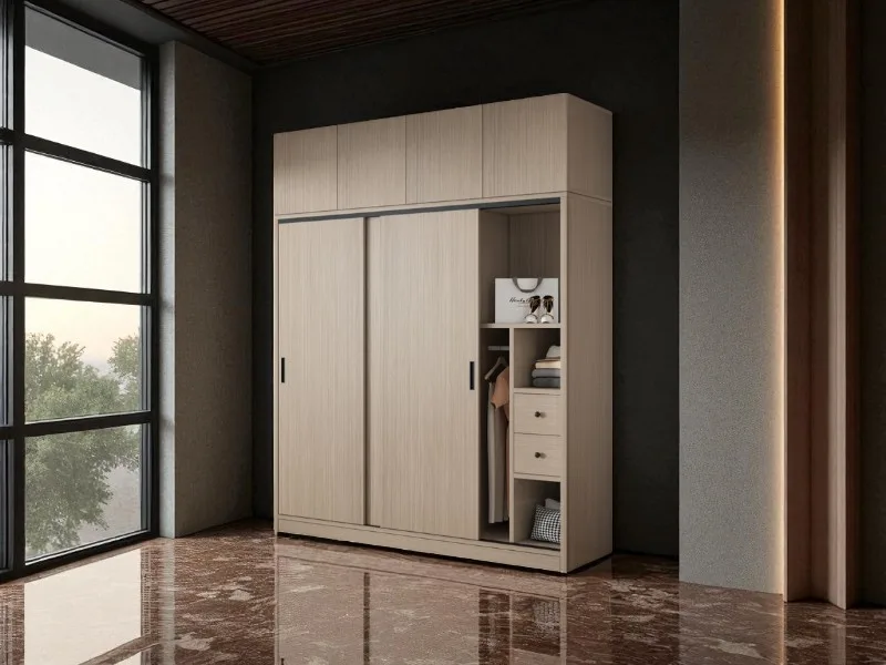 Mẫu Tủ Quần Áo Gỗ Tự Nhiên 2 Buồng Tiện Dụng 3 Mẫu tủ quần áo gỗ tự nhiên 2 buồng