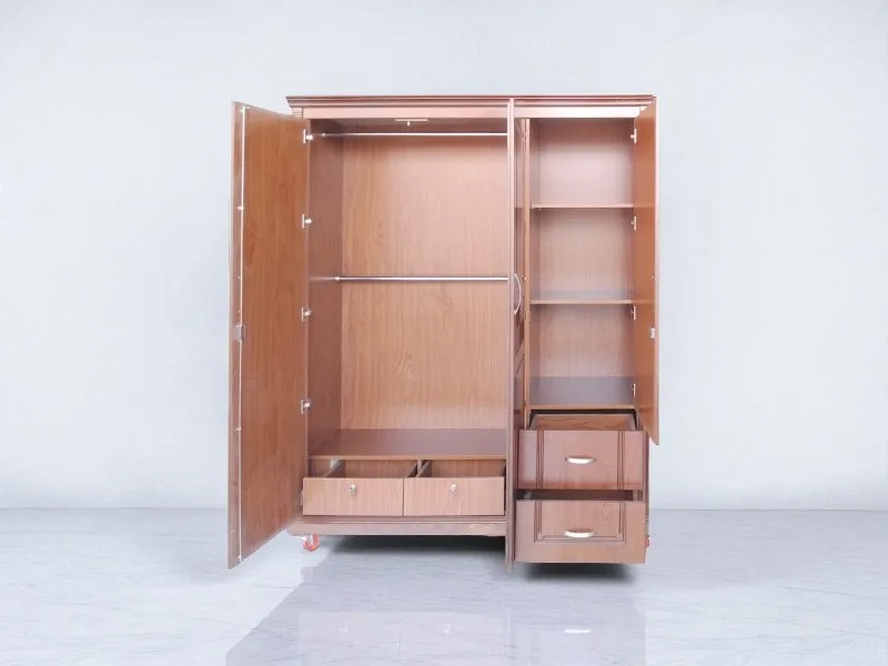 Mẫu Tủ Quần Áo Gỗ Tự Nhiên 2 Buồng Tiện Dụng 7 Mẫu tủ quần áo gỗ tự nhiên 2 buồng