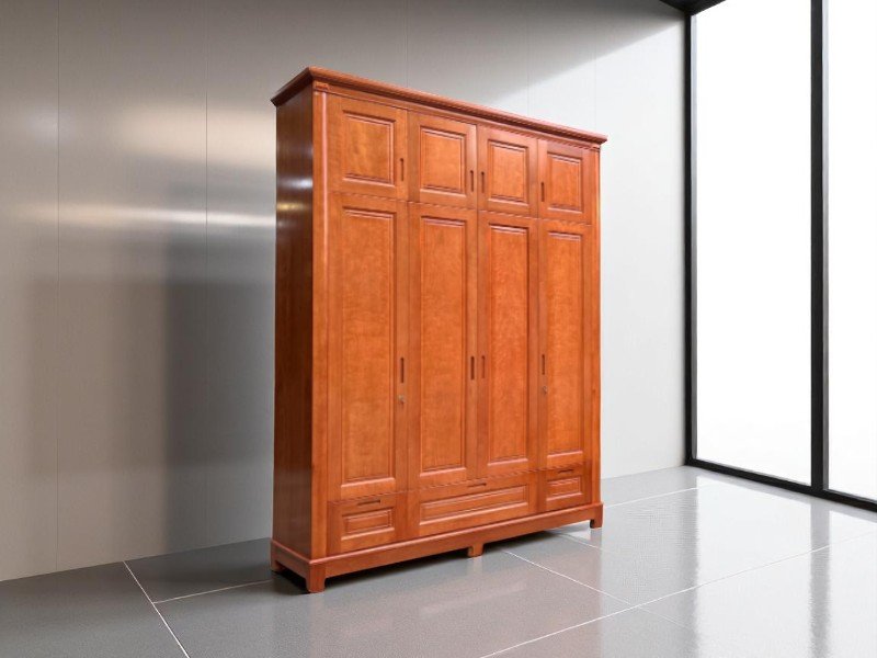 Tủ Gỗ 4 Cánh – Sự Lựa Chọn Hoàn Hảo Cho Gia Đình Nhiều Thành Viên 1 Tủ Gỗ 4 Cánh