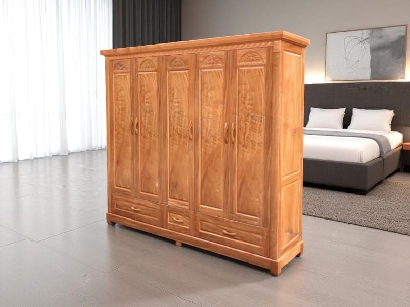 Tủ Gỗ 4 Cánh – Sự Lựa Chọn Hoàn Hảo Cho Gia Đình Nhiều Thành Viên 1 Tủ Gỗ 4 Cánh