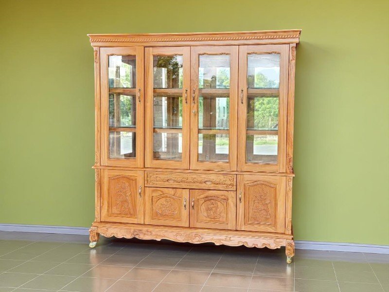 Tủ Rượu Gỗ Sồi – Sự Kết Hợp Giữa Đẹp Và Bền 4 Tủ rượu gỗ sồi