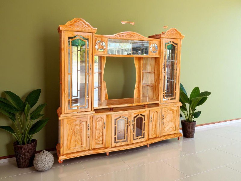 Tủ Rượu Gỗ Sồi – Sự Kết Hợp Giữa Đẹp Và Bền 2 Tủ rượu gỗ sồi