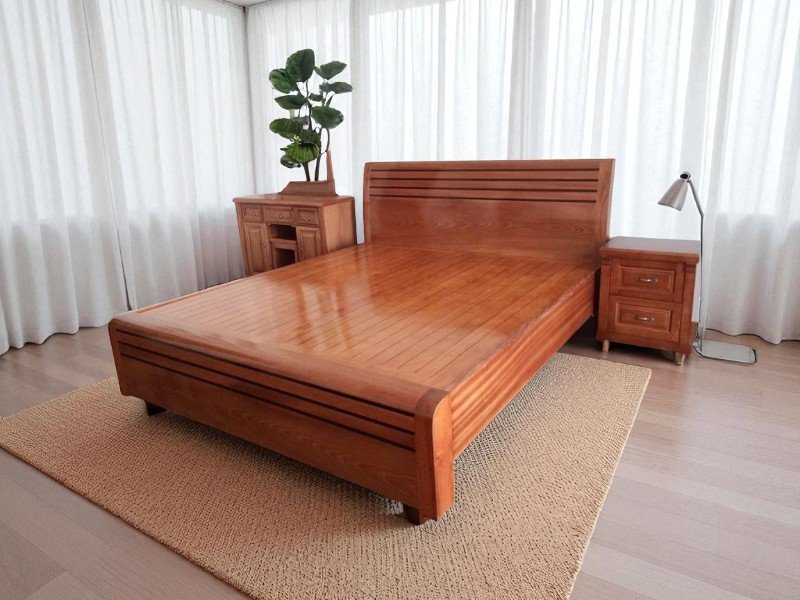 Giường ngủ 1m6 x 2m hiện đại cho không gian vừa phải 2 Giường ngủ 1m6 x 2m