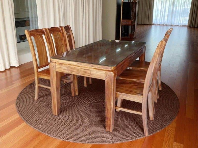 Bàn Ăn 6 Ghế Gỗ Hương Xám | Mã số 2952 | Giá 15tr5 2 Bàn ăn 6 ghế gỗ